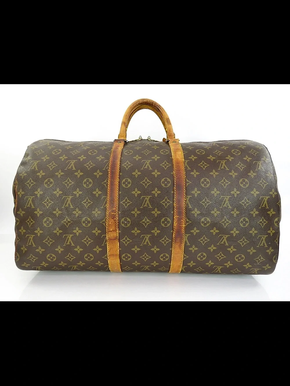 Louis Vuitton Monogram Canvas Travel Duffel in Brown and Tan